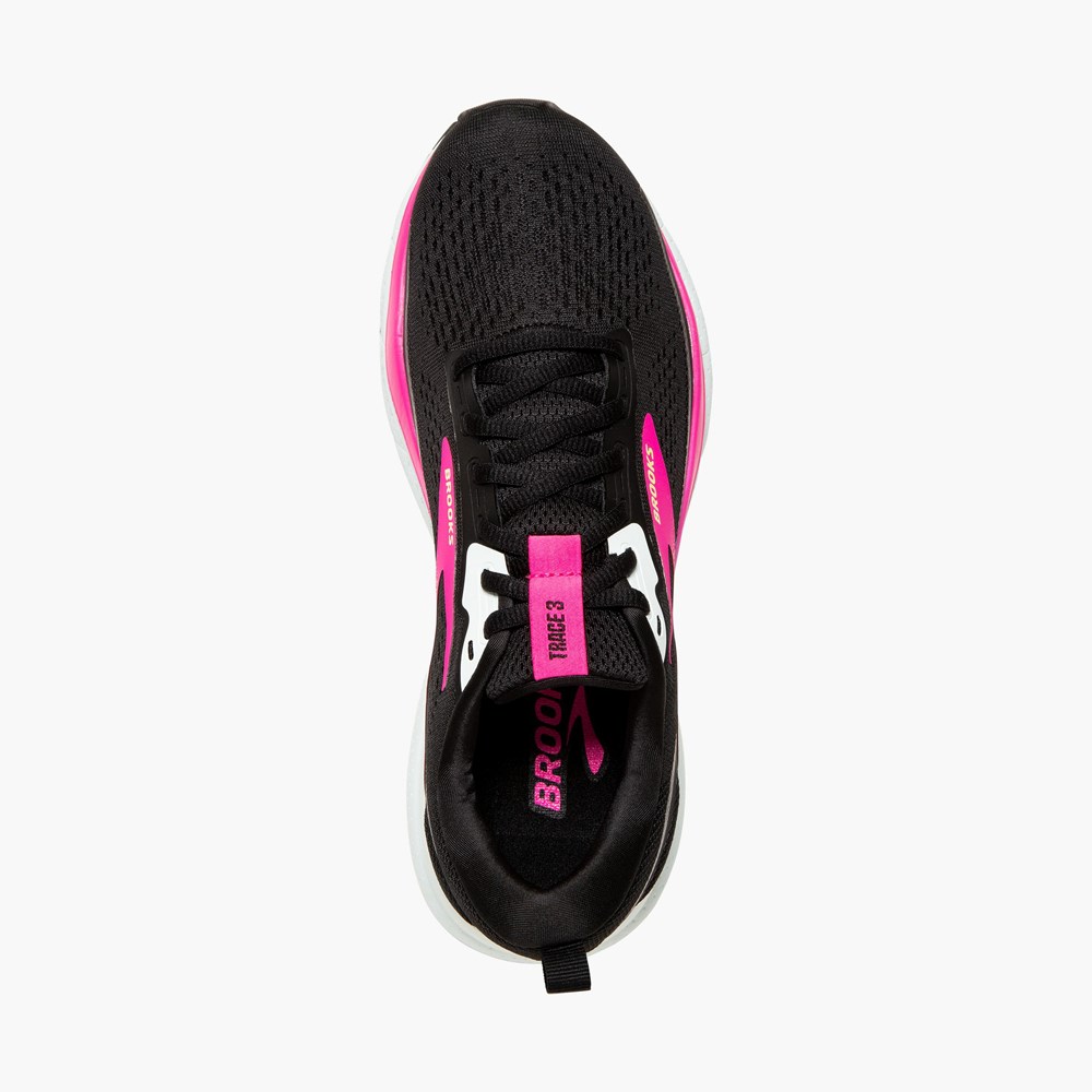 Chaussures Running Route Brooks Trace 3 Noir Bleu Rose Femme | ZCU-6083992